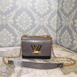 Louis Vuitton LV官网中文版女包TWIST DENIM水波纹链条单肩包小号M50283