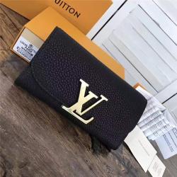 Louis Vuitton LV官网女士长款钱包全皮大LOGO标志钱夹M58266