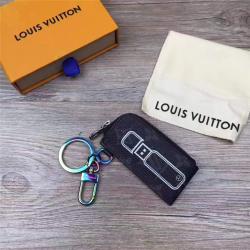 Louis Vuitton LV藤原浩合作款MONOGRAM ECLIPSE FLASH POUCH 包饰与钥匙扣
