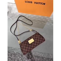 Louis Vuitton LV中文版香港官网女包棋盘咖啡格EVA 手袋N55213