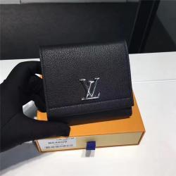 Louis Vuitton LV香港中文版官网女士短款钱包全皮LOCKME II短款钱夹M64309