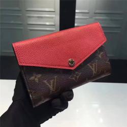 Louis Vuitton LV中文版官网女士中长款钱包PALLAS短款钱夹M60140樱桃红