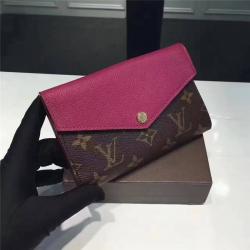 Louis Vuitton LV中文版官网女士中长款钱包PALLAS短款钱夹M56243葡萄紫