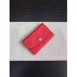 Louis Vuitton LV香港中文版官网女士短款钱包全皮ANAÉ零钱包M64052红色