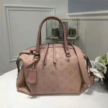 Louis Vuitton LV香港中文版官网女包新款全皮Mahina Asteria手袋M54673粉色