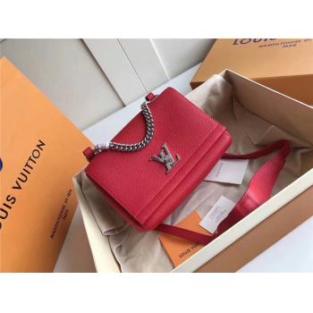 Louis Vuitton LV官网女包全皮LOCKME II BB小号手袋M51200/M54792/M43391/M51202宝石红