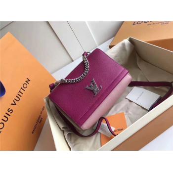 Louis Vuitton LV官网女包全皮LOCKME II BB小号手袋M51200/M54792/M43391/M51202紫粉
