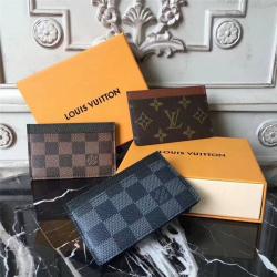Louis Vuitton LV官网卡片夹Damier/Monogram信用卡套卡包N61722/M61733