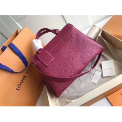 Louis Vuitton LV中文版官网女包Rose Fizzy编织VOSGES中号手袋M43249葡萄紫