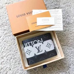 Louis Vuitton LV官网中文版男士短款钱包新款丝印MULTIPLE对折钱夹M61695