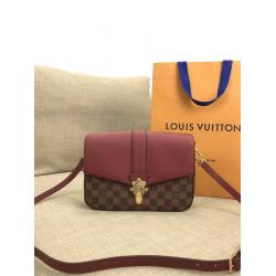 Louis Vuitton LV官网女包CLAPTON PM手袋N44244/N44243/N44242紫红色