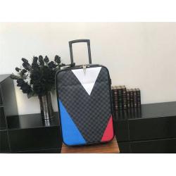 Louis Vuitton LV官网中文版男士旅行行李箱PEGASE LEGERE 55拼色拉杆箱N41620