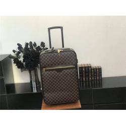 Louis Vuitton LV官网男士旅行行李箱PEGASE LEGERE 55棋盘咖啡格拉杆箱N23256