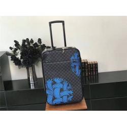 Louis Vuitton LV官网香港旅行行李箱拼色印花新款PEGASE LEGERE 55 拉杆箱N23006