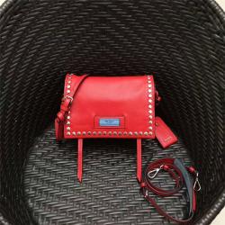 Prada/普拉达代购中国官网原单女包新款Etiquette手袋1BD082红色