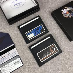 Prada/普拉达官网男士短款钱包最新摩登态度系列卡包名片夹2MC223