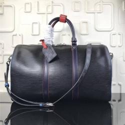 LV专柜官网男包行李包拼色KEEPALL 45/50旅行袋（配肩带）M51462