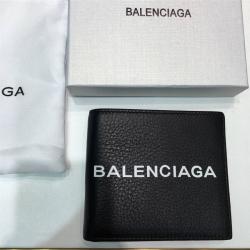 Balenciaga/巴黎世家中国官网代购男士短款钱包新款真皮两折钱夹
