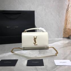 YSL/圣罗兰中文官网包包SUNSET 牙签纹链条包533026