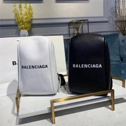 Balenciaga/巴黎世家官网男士新款真皮挎包胸包