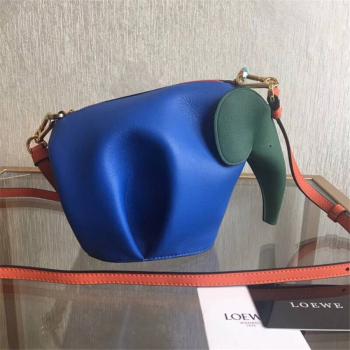 LOEWE罗意威官网女包新款拼色拼接Elephant大象包