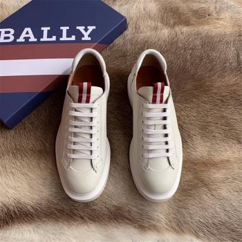 BALLY/巴利官网正品男鞋新款真皮厚底系带休闲鞋板鞋平底鞋