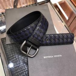 Bottega Veneta BV男士皮带新款紫黑拼色编织4.0CM腰带