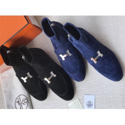 Hermes/爱马仕官网女鞋反绒Saint Honore及踝靴短靴H182108