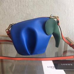 LOEWE罗意威官网女包新款拼色拼接Elephant大象包