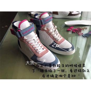 lv香港官网女鞋新款拼色麂皮BOOMBOX 运动靴1A5MY3