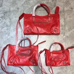 Balenciaga巴黎世家中国官网女包新款油蜡皮CITY机车包