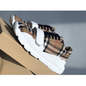 Burberry/巴宝莉中国官网Vintage 格纹棉质运动鞋老爹鞋80202821