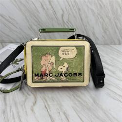 Marc Jacobs香港官网MJ包包印花史努比Snoopy Box Bag手提盒子包