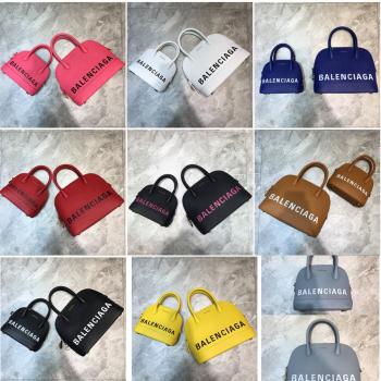 Balenciaga巴黎世家英国官网女包新款真皮VILLE手提包贝壳包