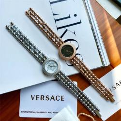 Versace官网范思哲专卖店腕表新款女士时尚珠链石英女表手表