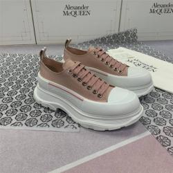 Alexander McQueen麦昆中国官网新款情侣鞋TREAD SLICK帆布系带靴低帮鞋休闲鞋
