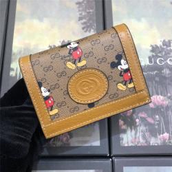 古奇官网短款钱包米老鼠印花Disney x Gucci联名卡包602534