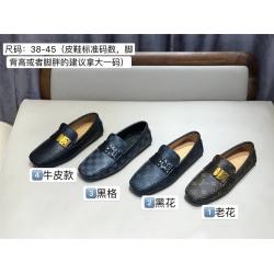 LV官网中文版男鞋老花棋盘格一脚蹬豆豆鞋莫卡辛鞋驾车鞋