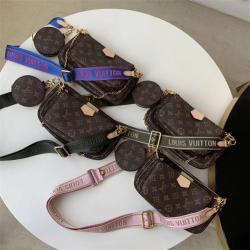 LV子母包MULTI POCHETTE ACCESSORIES三合一三件套麻将包M44813/M44840