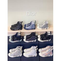 迪奥官网男女同款B23 Dior Oblique科技面料高帮运动鞋板鞋平底休闲鞋3SH118