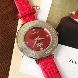 PINKO品高中文官网女士手表新款圆形表盘34mm石英腕表