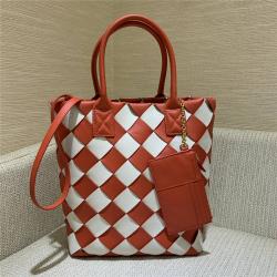 Bottega Veneta葆蝶家BV女包新款拼色编织MAXI CABAT 30手袋570800