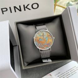 PINKO品高专柜代购正品女士手表新款印花系列吸铁石扣表带镶嵌水晶石英腕表