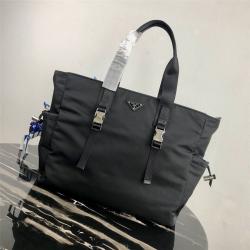 PRADA官网普拉达包包新款尼龙织物手提袋购物袋2VG042