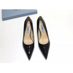 PRADA普拉达香港官网奢侈品代购网站新款女士漆皮高跟鞋单鞋