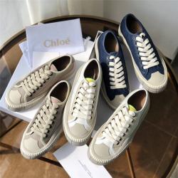 Chloe/克洛伊香港官网新款Clint尼龙拼接麂皮小牛皮低帮运动鞋