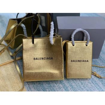 Balenciaga巴黎世家官方网站新款真皮Shopping手机包托特包购物袋593826/597858
