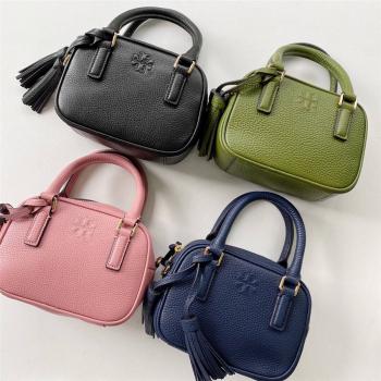 tory burch/托里伯奇TB官网海淘Thea mini satchel流苏mini枕头包74066