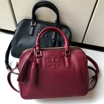 tory burch/托里伯奇官网正品TB女包真皮流苏波士顿枕头包