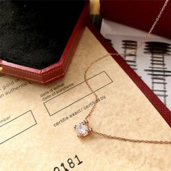 卡地亚珠宝官方网站18K玫瑰金钻石C DE CARTIER项链N7411900